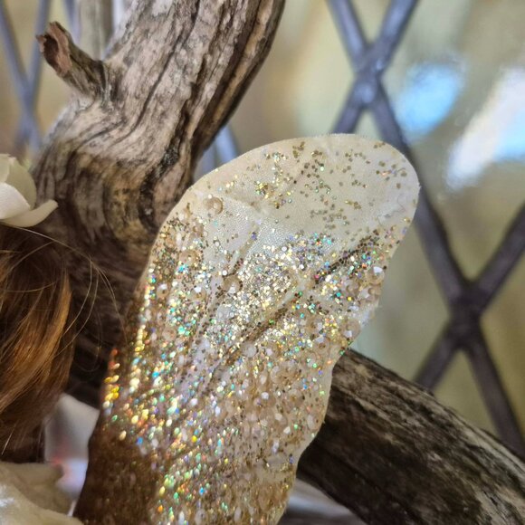 Vintage Gold & Yellow Fairy Ornament - Picture 12 of 15